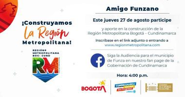 Habitantes de Funza participaran con propuestas en la Región Metropolitana