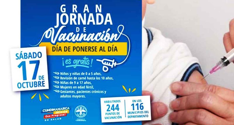 Jornada de vacunación sábado 17 de Octubre de 2020