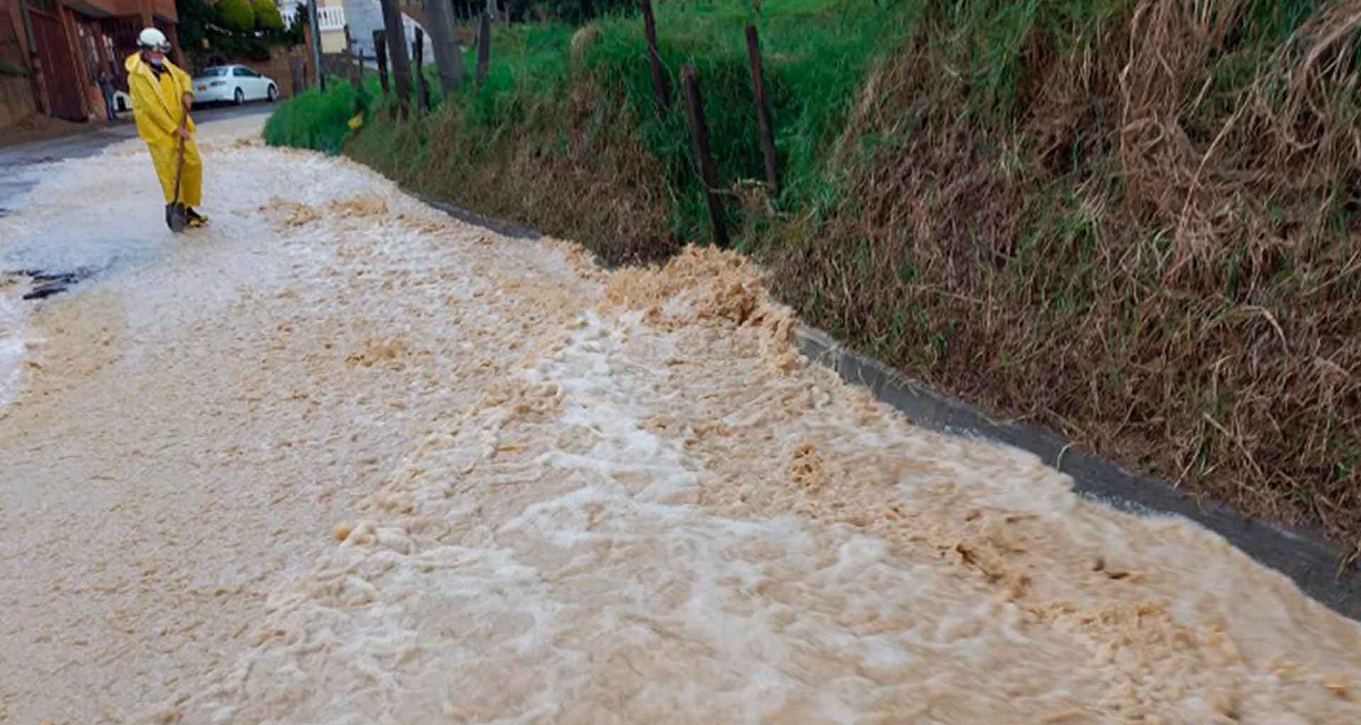 Emergencias por lluvias en cuatro municipios de Cundinamarca