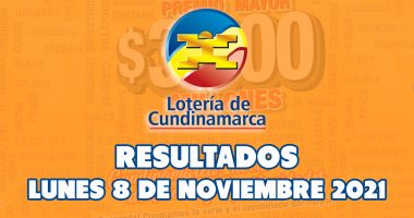 Resultados Lotería de Cundinamarca 8 de Noviembre 2021