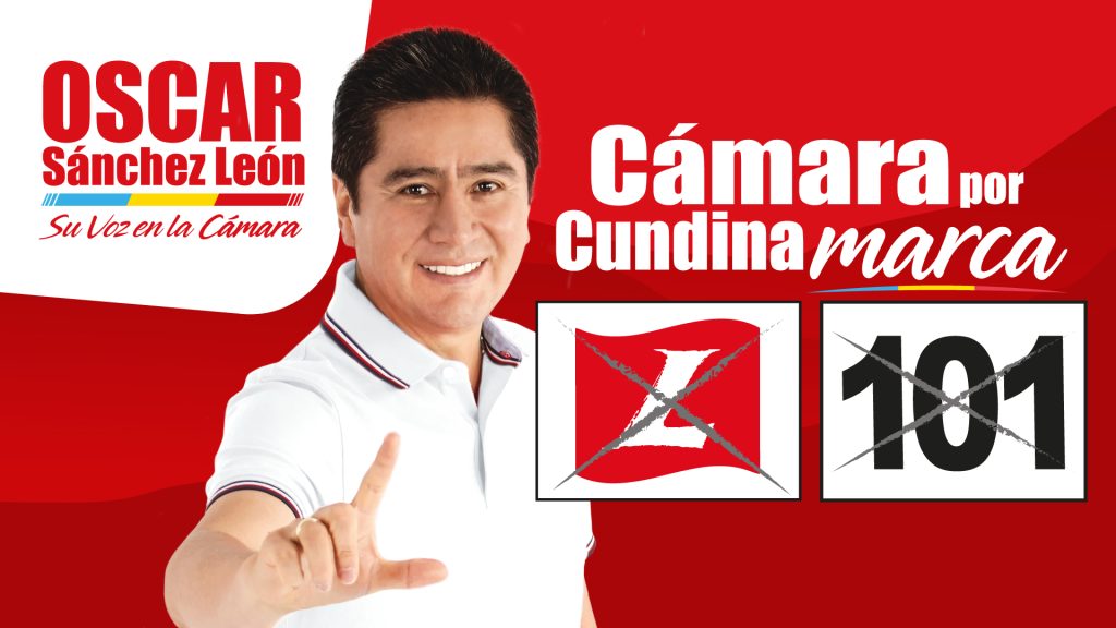 Banner Horizontal Oscar Sánchez Cámara por cundinamarca