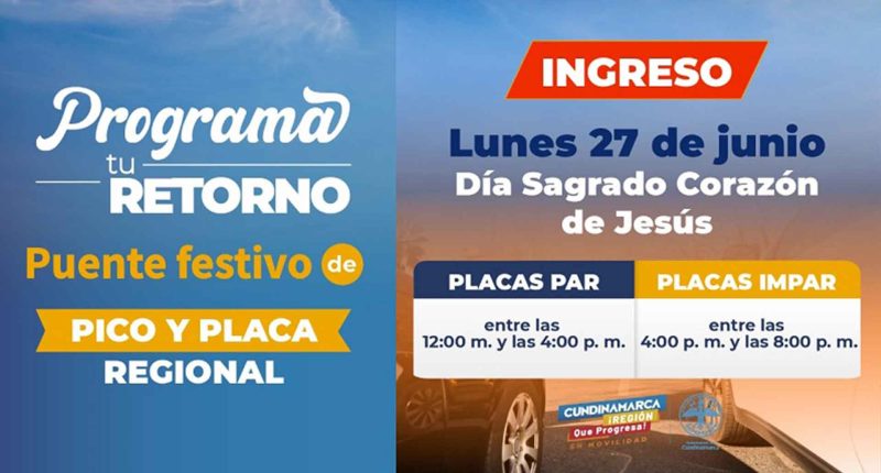 Listo el operativo de movilidad para el puente del Sagrado Corazón