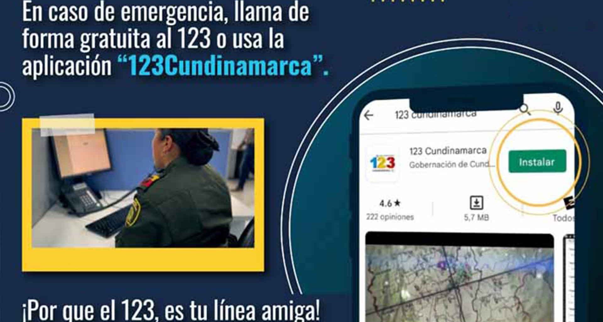 Linea 123 atiende a los 116 municipios de Cundinamarca