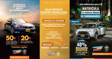 Beneficios tributarios para vehículos en Cundinamarca