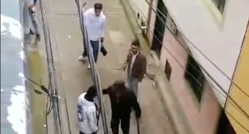 Enfrentamiento con palos y Machetes en Facatativá