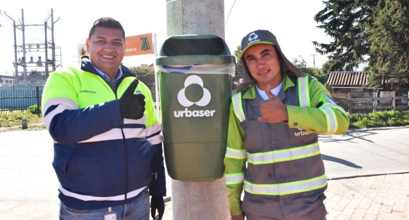Urbaser instala cestas papeleras en 6 barrios de Facatativá
