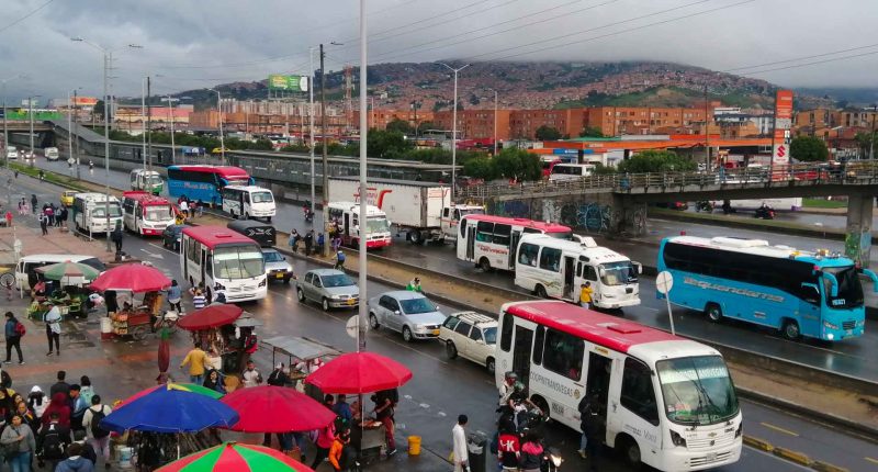 Fuerte balacera en la autopista sur en Soacha