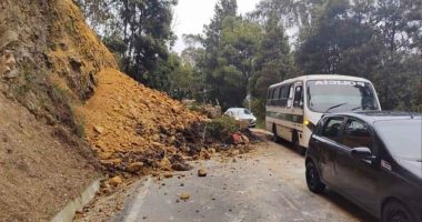 Deslizamiento en la vía Bogotá - Choachí, cerrada totalmente