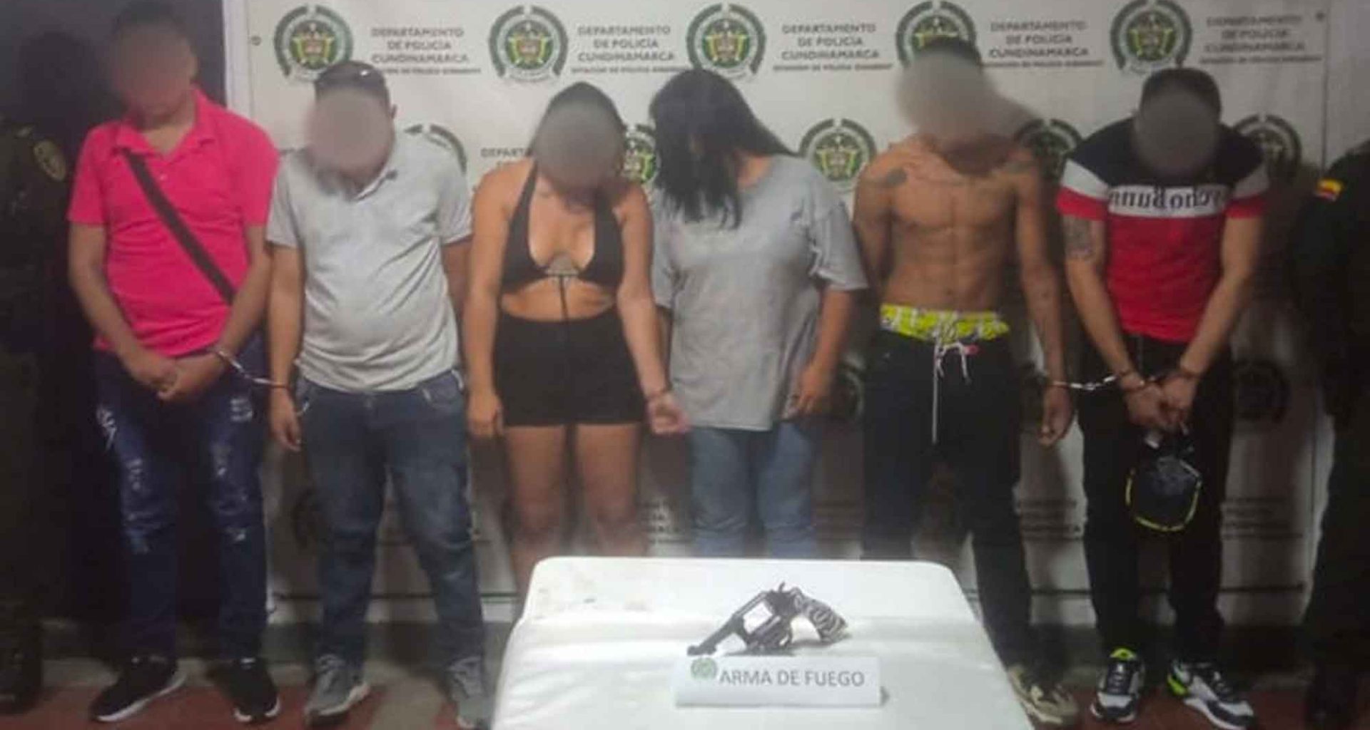 Policía captura a seis delincuentes armados en el Barrio Santander de Girardot