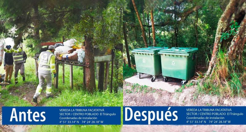 Urbaser instala contenedores en zonas rurales de Facatativá