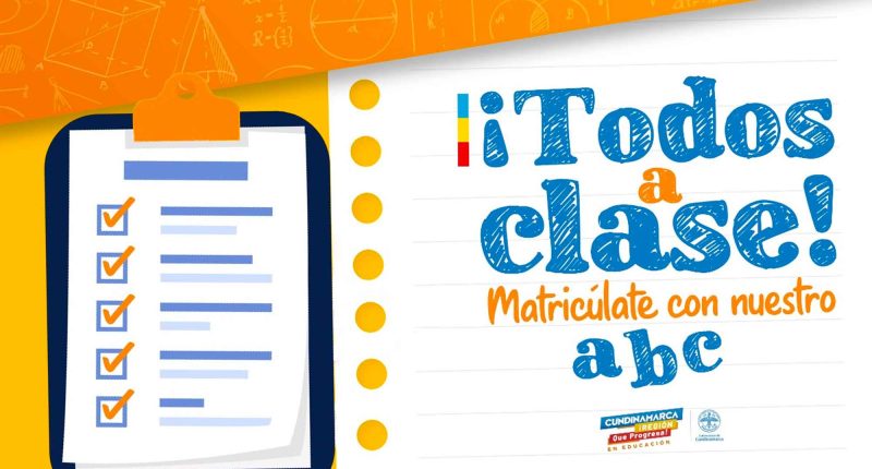 ¡Todos a Clase! Cundinamarca tiene cupos disponibles para estudiantes en instituciones educativas oficiales
