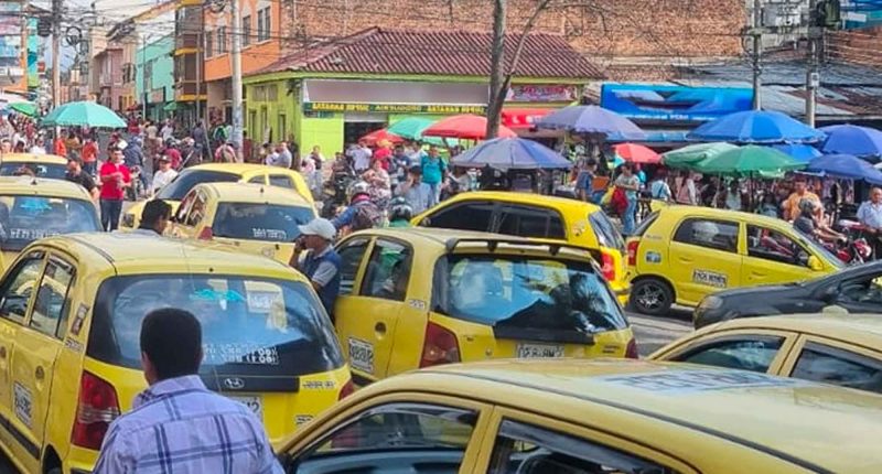 Taxistas de Fusagasugá hacen bloqueo de Avenida Las Palmas