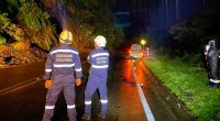 Bloqueada vía Guayabál de Síquiba - Bituima por derrumbe
