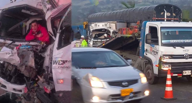 Aparatoso accidente deja dos hombres lesionados en la vía Bogotá - Girardot