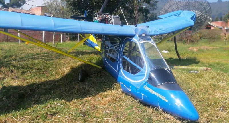 Avioneta se accidentó en Chía, el piloto se encuentra a salvo