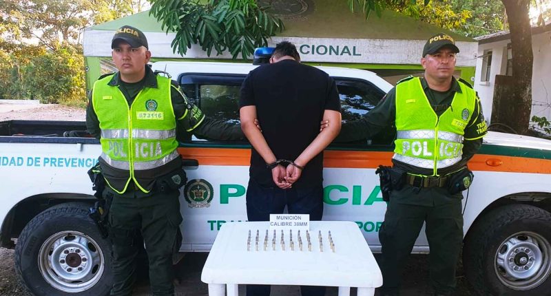 Capturado hombre en Paratebueno por porte ilegal de armas y municiones