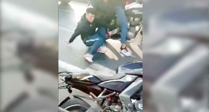 Accidente vial en Funza, causado por conductor de motocicleta ebrio