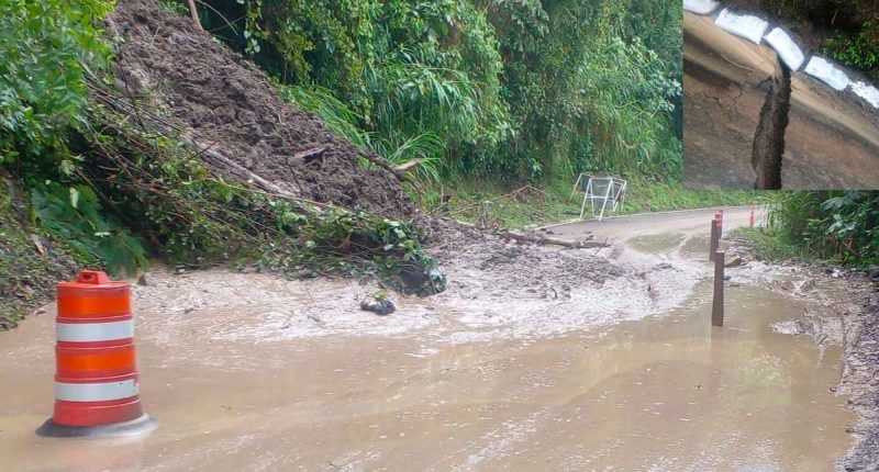 Fuertes lluvias causan daños en vías de acceso a Cachipay, Cundinamarca