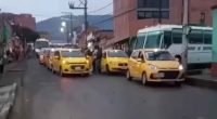 Paro de Taxistas en Facatativá interrumpe la movilidad en la región