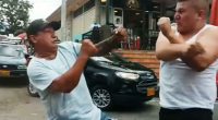 La Vega, Cundinamarca: Pelea en vía pública entre conductores de taxi y bus