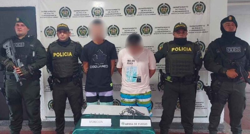 Dos personas arrestadas por posesión de armas de fuego ilegales en Girardot