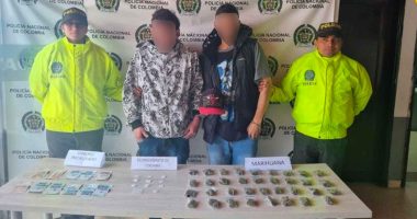Capturan en flagrancia a dos sujetos vendiendo drogas en Tocancipá