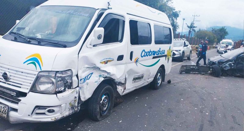 Accidente de tránsito en Fusagasugá deja dos heridos