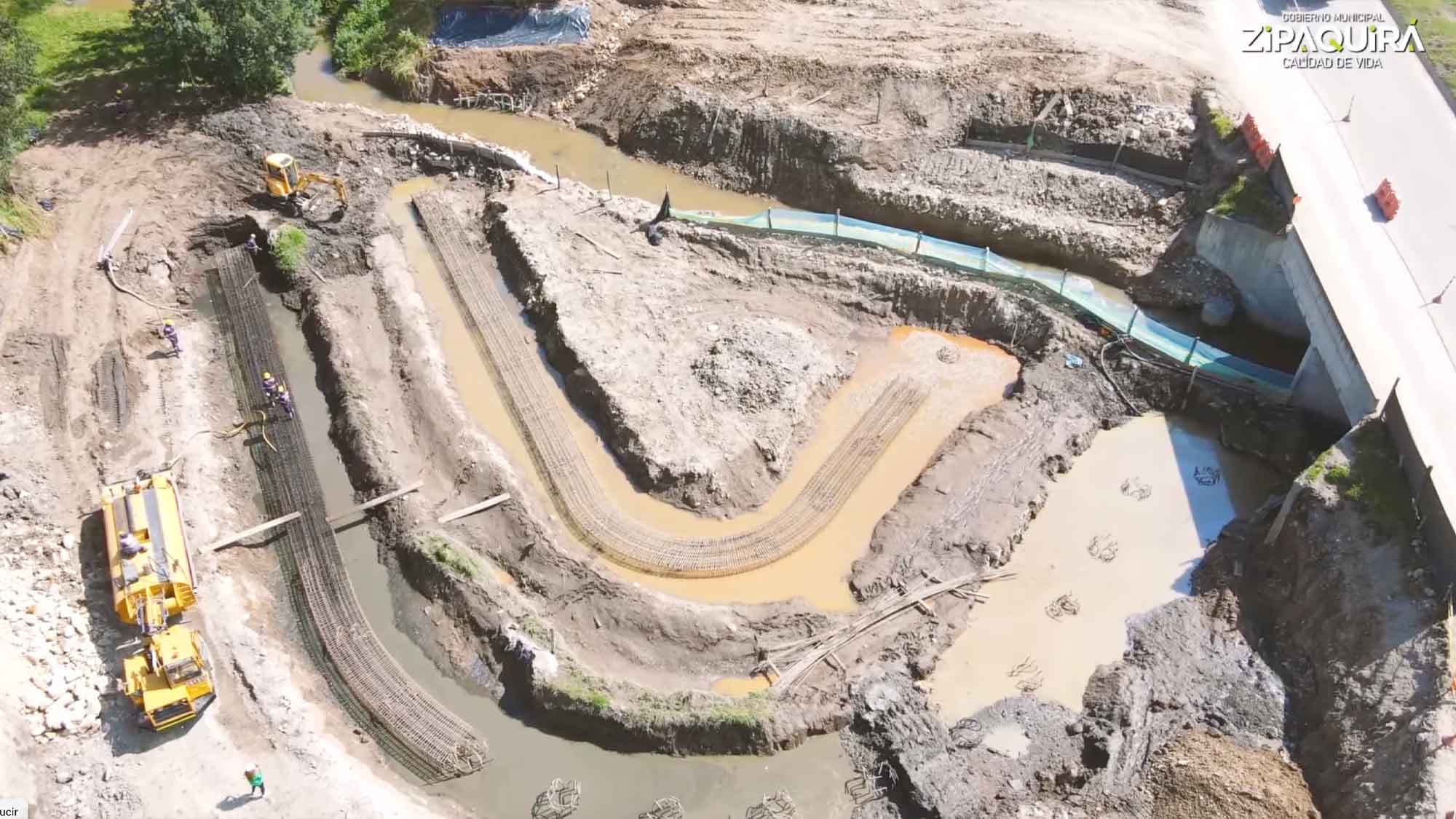 Avanza Construcción de glorieta en doble calzada Zipaquirá – Ubaté