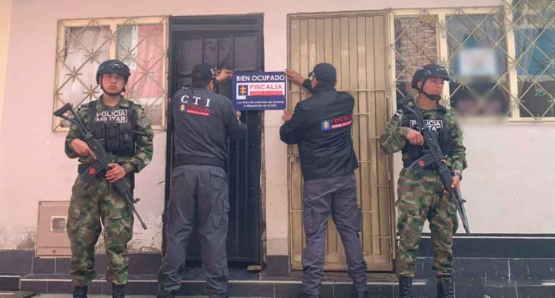 Fiscalía ocupa bienes de narcotraficantes en Soacha