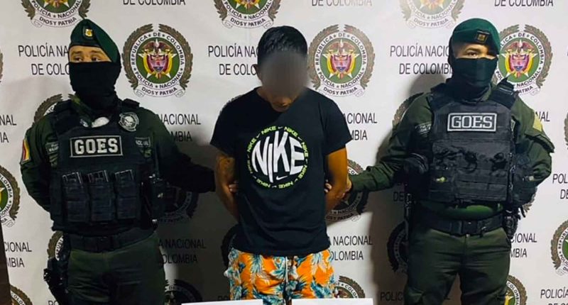 Policía capturó hombre con arma de fuego y estupefacientes en barrio 10 de mayo de Girardot