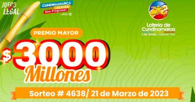 Lotería de Cundinamarca: Ganador del premio mayor en el sorteo 4638