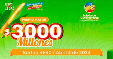 Lotería de Cundinamarca: Ganador del premio mayor en el sorteo 4640