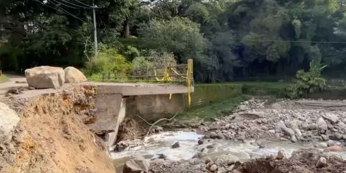 Inicia reparación de Puente sobre quebrada Sabaneta en Fusagasugá: Cierre de la vía