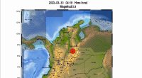 Temblor de magnitud 5.9 sacude centro y norte de Colombia