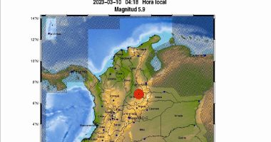 Temblor de magnitud 5.9 sacude centro y norte de Colombia