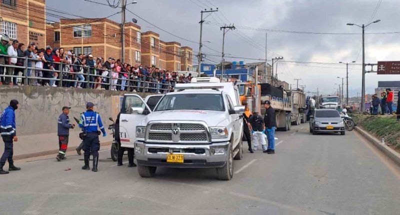 Accidente de tránsito en Soacha: imprudencia le cuesta la vida a motociclista