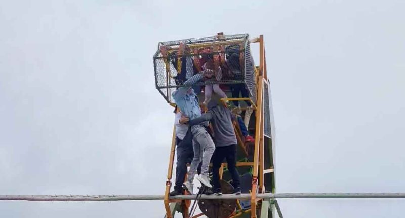 Falla en atracción mecánica en Bojacá deja dos heridos de consideración