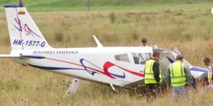 Avioneta de Aeroandes sufre accidente cerca Chía: Dos heridos
