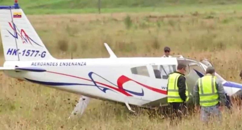 Avioneta de Aeroandes sufre accidente cerca Chía: Dos heridos