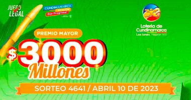 Lotería de Cundinamarca: Ganador del premio mayor en el sorteo 4641