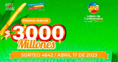 Lotería de Cundinamarca: Ganador del premio mayor en el sorteo 4642
