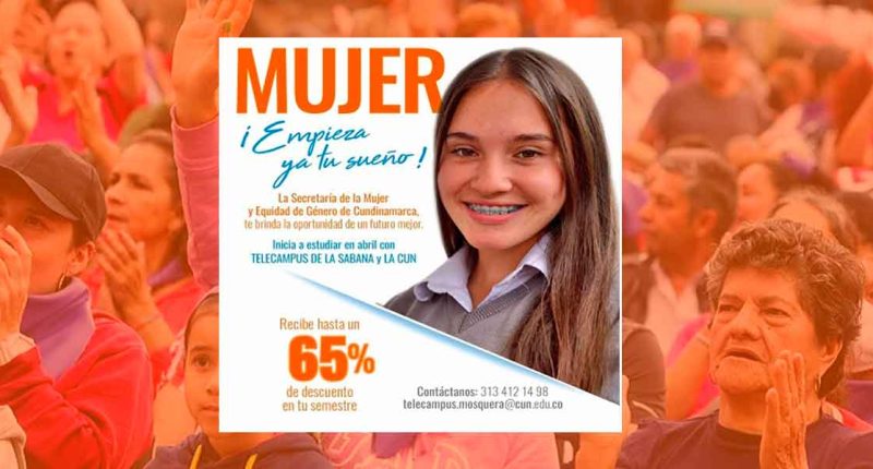 Amplios privilegios educativos para mujeres cundinamarquesas: ¡Descuentos hasta del 65%!