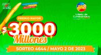 Lotería de Cundinamarca: Ganador del premio mayor en el sorteo 4644