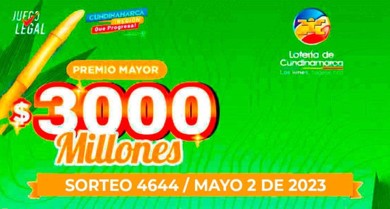 Lotería de Cundinamarca: Ganador del premio mayor en el sorteo 4644