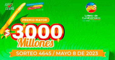 Lotería de Cundinamarca: Ganador del premio mayor en el sorteo 4645