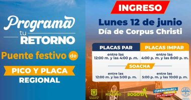 Seguridad en Corpus Christi: Más de 400 Policías de Tránsito se despliegan en Cundinamarca