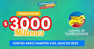 Resultados de la Lotería de Cundinamarca: Ganador del premio mayor en el sorteo 4653