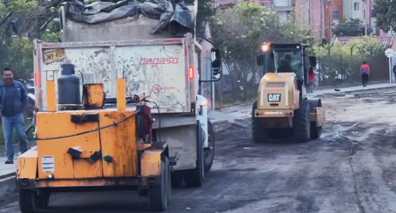 Comienzan los trabajos de rehabilitación vial en la Comuna 4 de Soacha