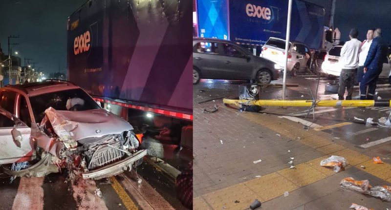 Accidente en la vía Funza-Siberia deja un semáforo destruido