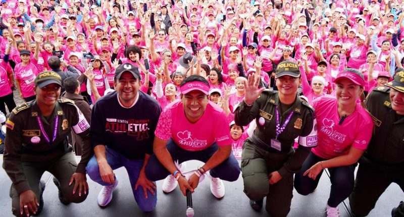 Soacha se vistió de rosa con la carrera 'Mujeres de Primera'
